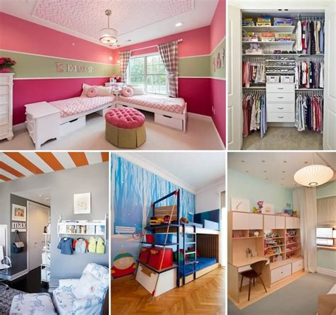 8 Clever Shared Kids Room Storage Ideas