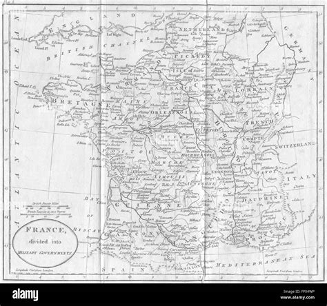 Map Of France 1801 Hi Res Stock Photography And Images Alamy