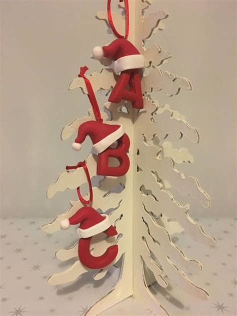 Handcrafted Letter Christmas Tree Decorations Each Decoration Is Made