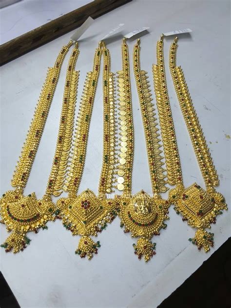 Latest Gold Haram Designs 2017 South India Jewels