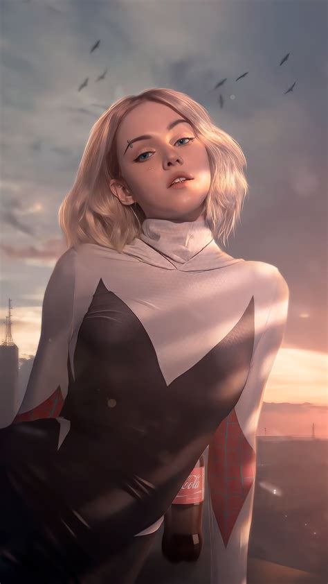 Gwen Stacy Spiderman Superheroes Artist Artwork Digital Art Hd