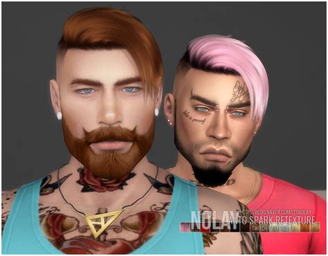 Mod The Sims Anto`s Spark Hair Retextured By Nolay Sims 4 Hairs