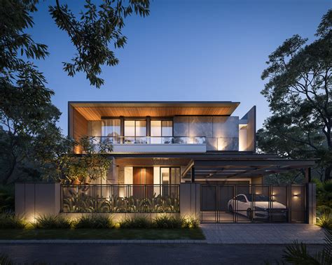 Pakuwon House On Behance Modern Exterior House Designs Modern