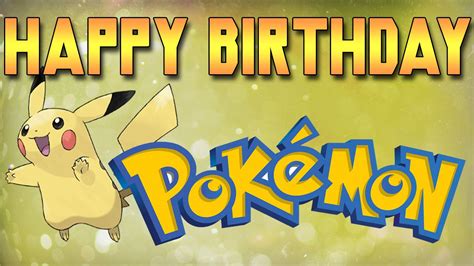 Happy Birthday Pokemon Youtube
