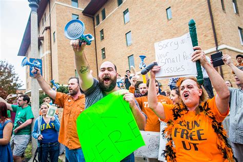 The State Of Texas Ut Students Wield Sex Toys To Protest