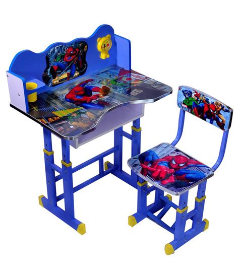 Check out & buy one for your little learner! Wood Wizard Spiderman Kids Study Table Set - Buy Wood ...
