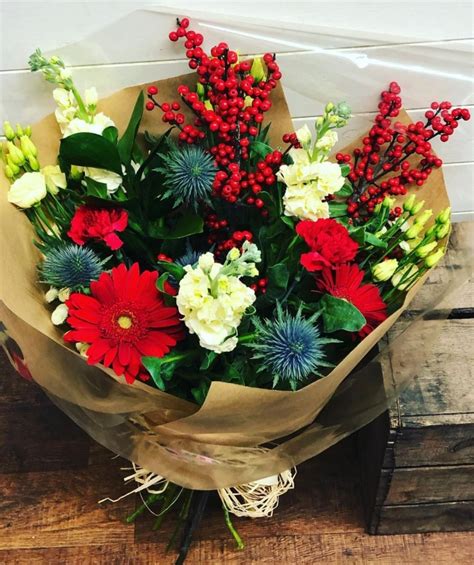 Festive Bouquet Buy Online Or Call 01531 820070