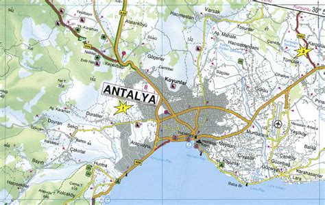 Map Of Antalya Turkey