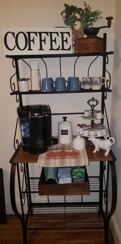 A Coffee Bar With Various Items On It