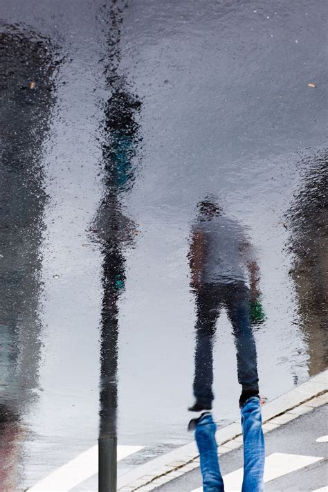 Beautiful Rainy Day Reflections Captured On City Streets Reflection
