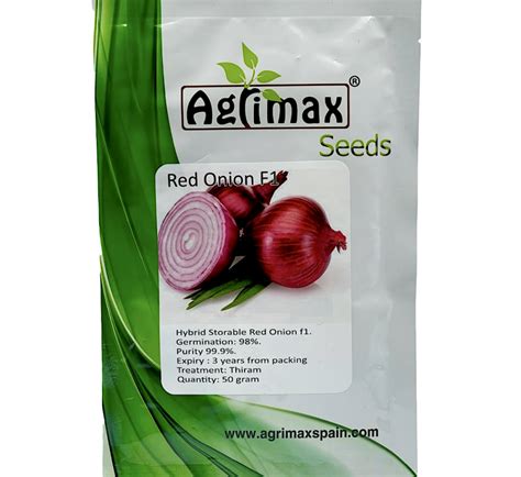 Red Onion Vegetable Seeds F1 50g By Agrimax Spain Buy Online In Uae