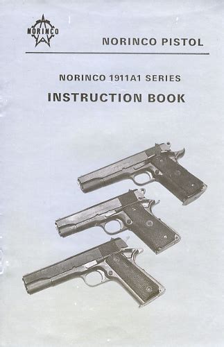 Norinco 1911a1 Series Instruction Manual Marstar Canada