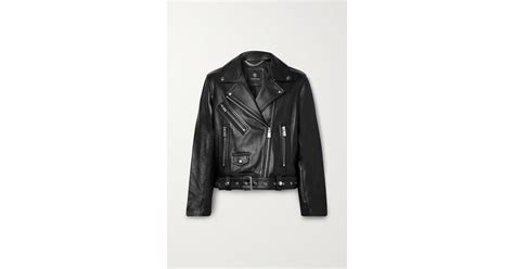 Anine Bing Benjamin Leather Biker Jacket In Black Lyst