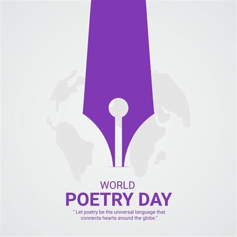 Premium Vector World Poetry Day Creative Ads Design March 21 World