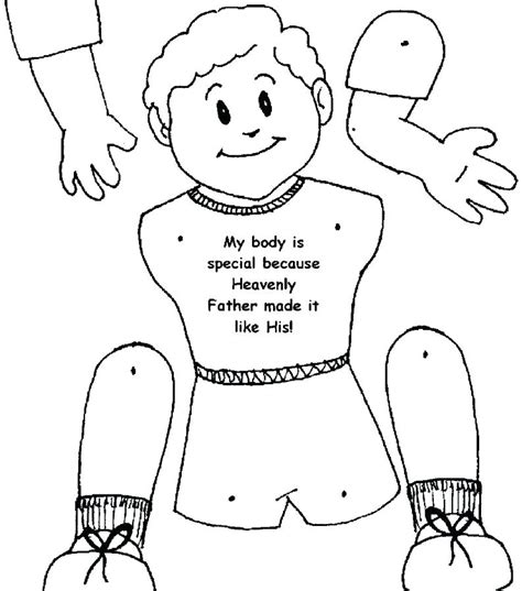 Body Parts Coloring Pages Printables At Free