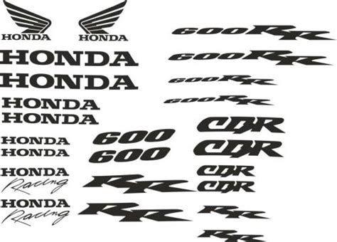 Honda Cbr 600 Rr Logos Decals Stickers And Graphics Mxgone Best