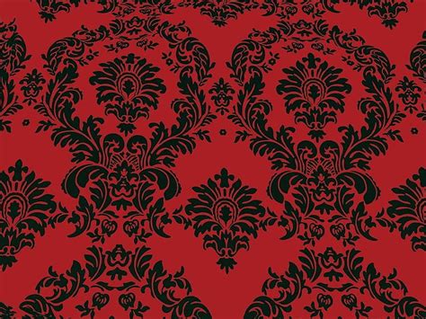 Taffeta Flocking Damask Dark Red 58 Inch Wide Fabric By The Yard From