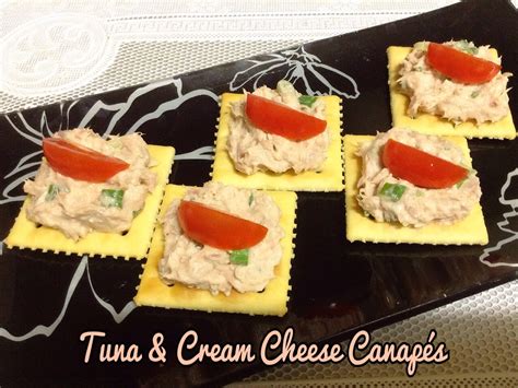 Minjis Kitchen Tuna And Cream Cheese Canapés