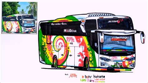 Menggambar Bus Bus Npm Youtube