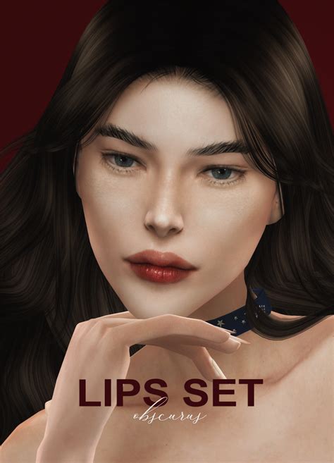 Female Lips Set Obscurus Sims On Patreon Sims Hair