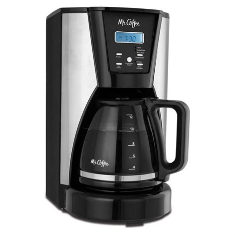 Mr Coffee 12 Cup Programmable Coffee Maker In Chromeblack Mrorganic