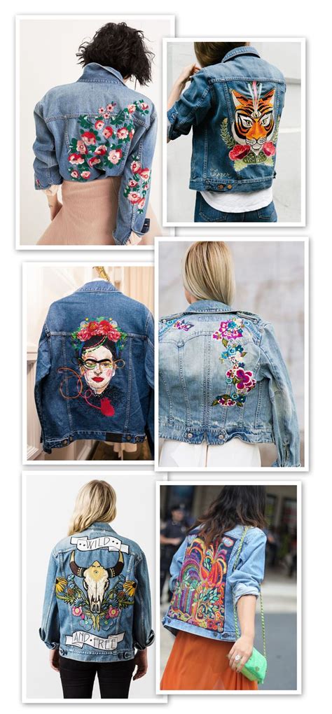 Embroidery Jeans Jacket Denim Embroidery Embroidered Denim Jacket