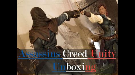 Unboxing Ac Unity Figurines Arno Elise Ubicollectibles Youtube