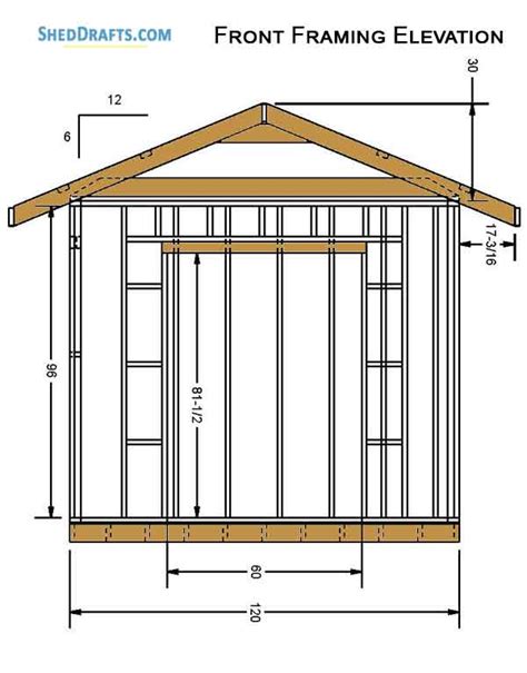 10×10 Diy Wooden Storage Shed Plans