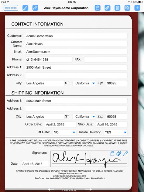 Using Your Ipad To Get A Customers Signature Form Connections