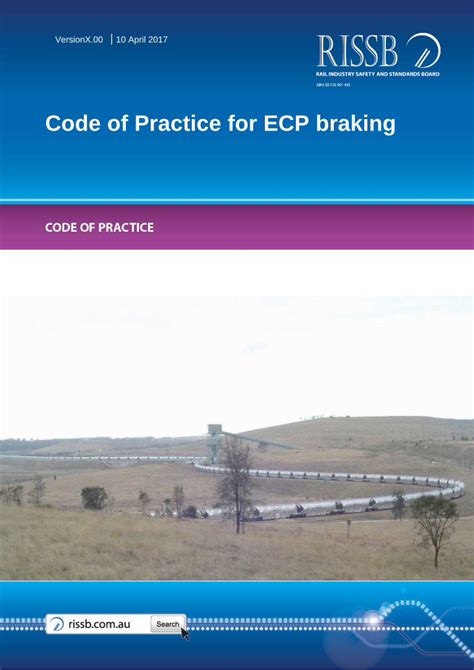 Pdf Code Of Practice For Ecp Braking Rail Safety And · Pdf