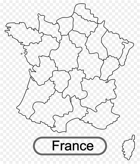 Map Of France Png Transparent Clip Art Library