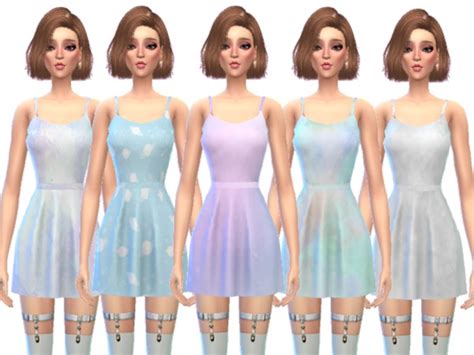 Spring Mini Dresses By Wickedkittie At Tsr Sims 4 Updates