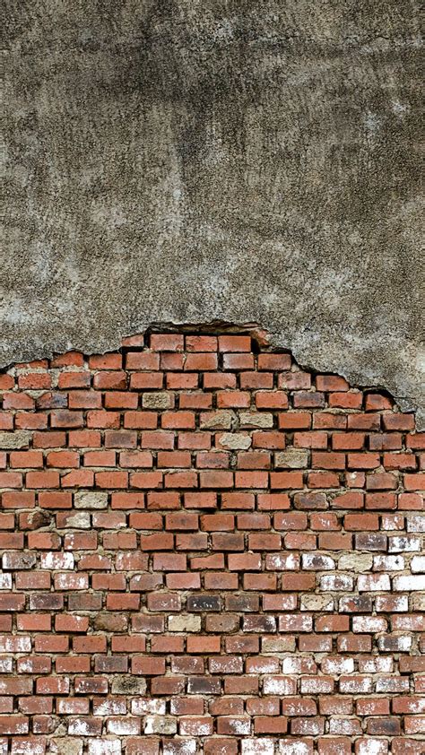 Download Wallpaper 1350x2400 Brick Wall Bricks Wall Concrete Iphone