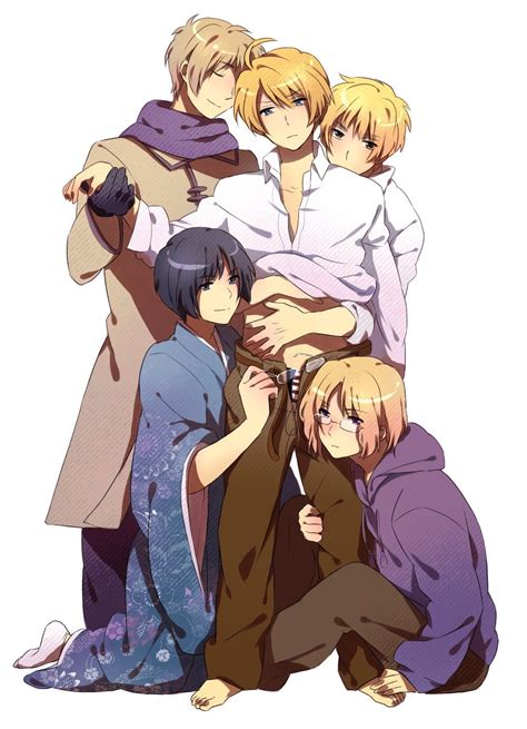 Russia America England Japan And Canada Hetalia Couples Photo