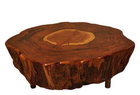 Natural Tree Stump Side Table Brings Nature Fragment Into