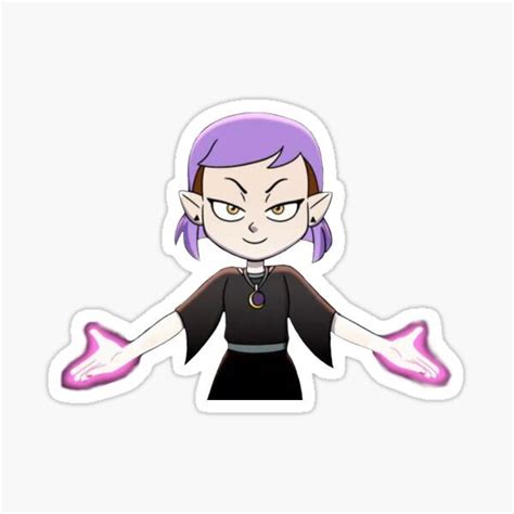 Amity Blight Updated Purple Hair Intro Sticker For Sale By