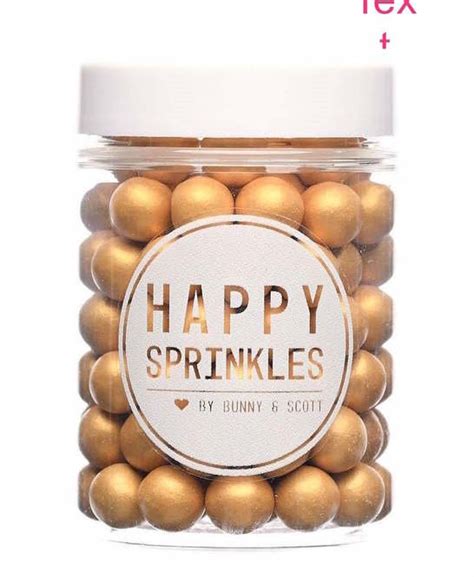 Happy Sprinkles 90g Gold Silk Sheen Chocolate Dragees From Only £532