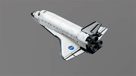 Artstation Space Shuttle Atlantis Exterior Only 3d Model Resources