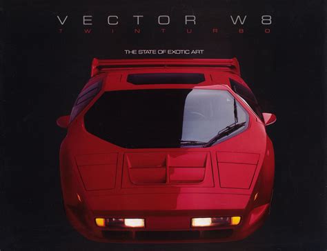 1992 Vector W8 Brochure