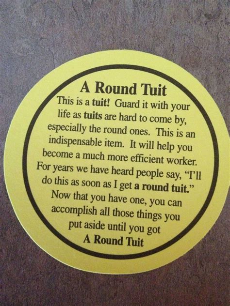 A Round Tuit Fun Crafts Craft Ts Thank You Ts