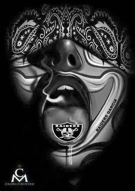 Pin By ♒jensing♒ On Nfl Oakland Raiders Chicano Art Tattoos Chicano