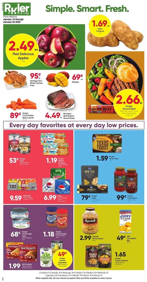 Ruler Foods Best Offers And Special Buys From January 16