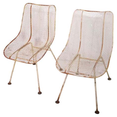 Vintage Woodard Pr Hooded Wrought Iron Chairs For Sale At 1stdibs