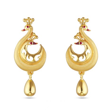 Peacocks Are Ruling Earring Gold