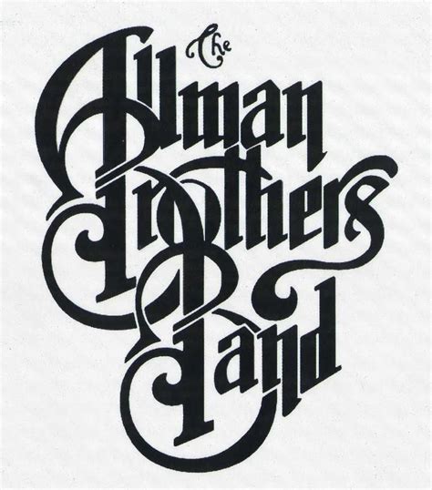 Band Logos 31 8 X 10 Tee Shirt Iron On Transfer Allman Brothers Band Ebay Rock Band Logos
