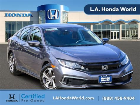 Certified Pre Owned 2019 Honda Civic Sedan Lx 4dr Car In Downey 25430p