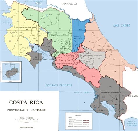 Atlas Cantonal Costa Rica Costa Rica Atlas Map Map