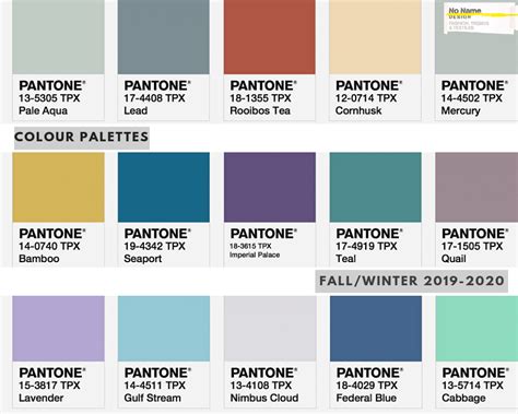 COLOUR TRENDS FOR FALL/WINTER 2020-2021 | No Name Design Ltd | Color