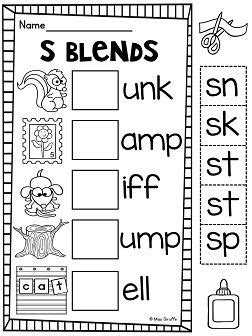 These worksheets teach students how to identify and pronounce a wide variety of words that contain the blend bl. S Blends Worksheets and Activities No Prep Pack | Blends worksheets, Phonics reading, Phonics