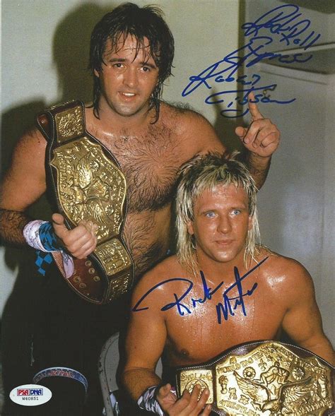 ricky morton and robert gibson signed rock n roll express 8x10 photo wwe 1 psa dna certified